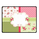 Shabby Chic Roses Fleece Blanket (Small)