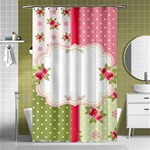 Shabby Chic Roses Shower Curtain 48  x 72  (Small)