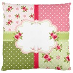 Shabby Chic Roses Large Cushion Case (One Side)