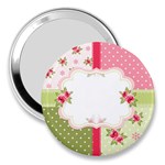 Shabby Chic Roses 3  Handbag Mirror