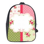 Shabby Chic Roses School Bag (XL)