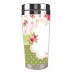 Shabby Chic Roses Stainless Steel Travel Tumbler