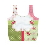 Shabby Chic Roses Full Print Recycle Bag (M)