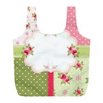 Shabby Chic Roses Full Print Recycle Bag (L)