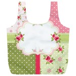 Shabby Chic Roses Full Print Recycle Bag (XL)