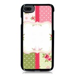 Shabby Chic Roses Apple iPhone 8 Seamless Case (Black)