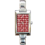 xmas0031 Rectangular Italian Charm Watch