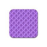 Prince love Symbol Rubber Square Coaster (4 pack)