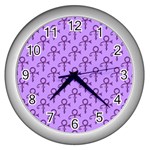 Prince love Symbol Wall Clock (Silver)