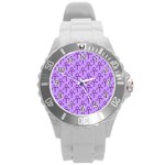 Prince love Symbol Round Plastic Sport Watch (L)