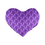 Prince love Symbol Standard 16  Premium Heart Shape Cushion 