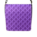 Prince love Symbol Flap Closure Messenger Bag (L)