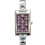 d20 Dice Rectangle Italian Charm Watch