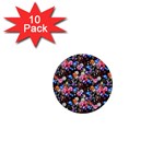 d20 Dice 1  Mini Button (10 pack) 