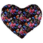 d20 Dice Large 19  Premium Heart Shape Cushion