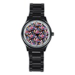 d20 Dice Stainless Steel Round Watch