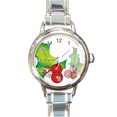 sxmas10 Round Italian Charm Watch from ArtsNow.com Front