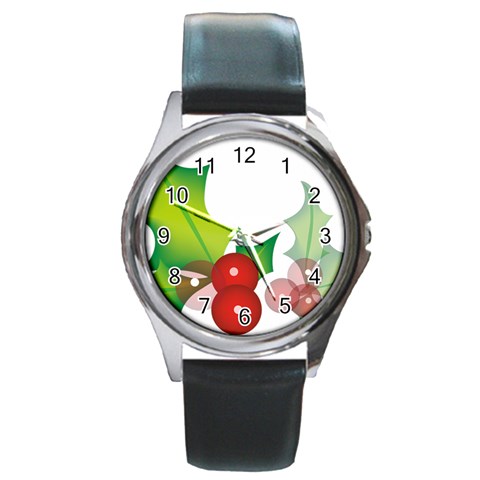 sxmas10 Round Metal Watch from ArtsNow.com Front