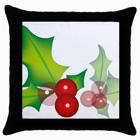 sxmas10 Throw Pillow Case (Black) from ArtsNow.com Front