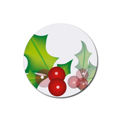 sxmas10 Rubber Round Coaster (4 pack) from ArtsNow.com Front