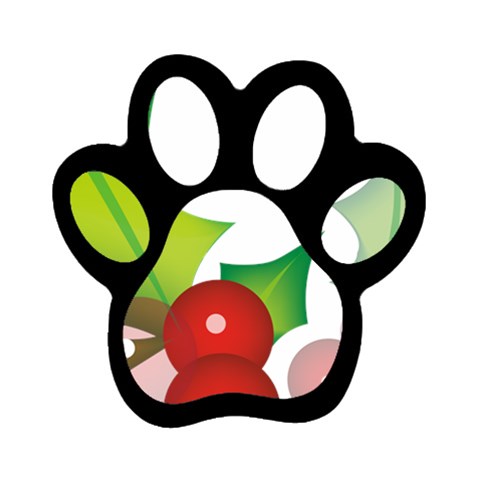 sxmas10 Magnet (Paw Print) from ArtsNow.com Front