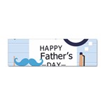 hipster happy Fathers Day  Sticker (Bumper)