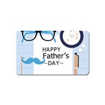 hipster happy Fathers Day  Magnet (Name Card)