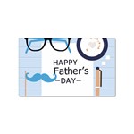 hipster happy Fathers Day  Sticker Rectangular (10 pack)