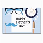 hipster happy Fathers Day  Postcard 5  x 7 