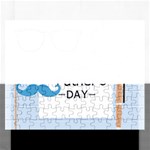 hipster happy Fathers Day  Jigsaw Puzzle (Rectangular)