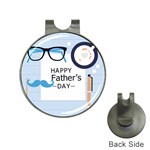 hipster happy Fathers Day  Golf Ball Marker Hat Clip