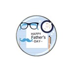 hipster happy Fathers Day  Hat Clip Ball Marker