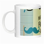 hipster happy Fathers Day  Night Luminous Mug