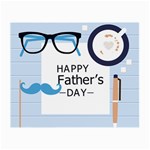 hipster happy Fathers Day  Small Glasses Cloth