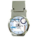 hipster happy Fathers Day  Money Clip Watch