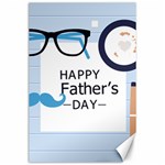 hipster happy Fathers Day  Canvas 24  x 36 