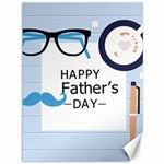 hipster happy Fathers Day  Canvas 36  x 48 