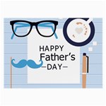 hipster happy Fathers Day  Large Glasses Cloth