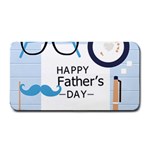 hipster happy Fathers Day  Medium Bar Mat