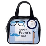 hipster happy Fathers Day  Classic Handbag (One Side)