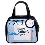 hipster happy Fathers Day  Classic Handbag (Two Sides)