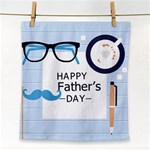 hipster happy Fathers Day  Face Towel