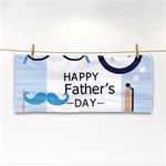 hipster happy Fathers Day  Hand Towel