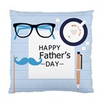 hipster happy Fathers Day  Standard Cushion Case (One Side)