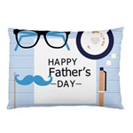 hipster happy Fathers Day  Pillow Case