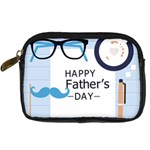 hipster happy Fathers Day  Digital Camera Leather Case