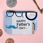 hipster happy Fathers Day  Mini Coin Purse