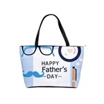 hipster happy Fathers Day  Classic Shoulder Handbag