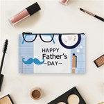 hipster happy Fathers Day  Cosmetic Bag (Small)