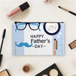 hipster happy Fathers Day  Cosmetic Bag (Medium)